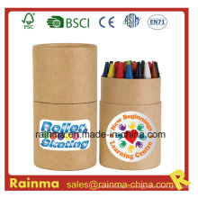 24PCS Crayon в бумажной трубке для канцелярских подарков